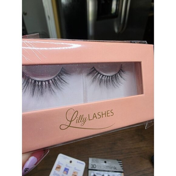 Lilly Lashes Faux Mink 3D Strip Lashes & Ardell Professional Fauxmink Lashes 859 - Picture 2 of 10